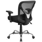 Big & Tall Office Chair | Adjustable Height Mesh Swivel Office Chair with Wheels - WhatYouNeedSales