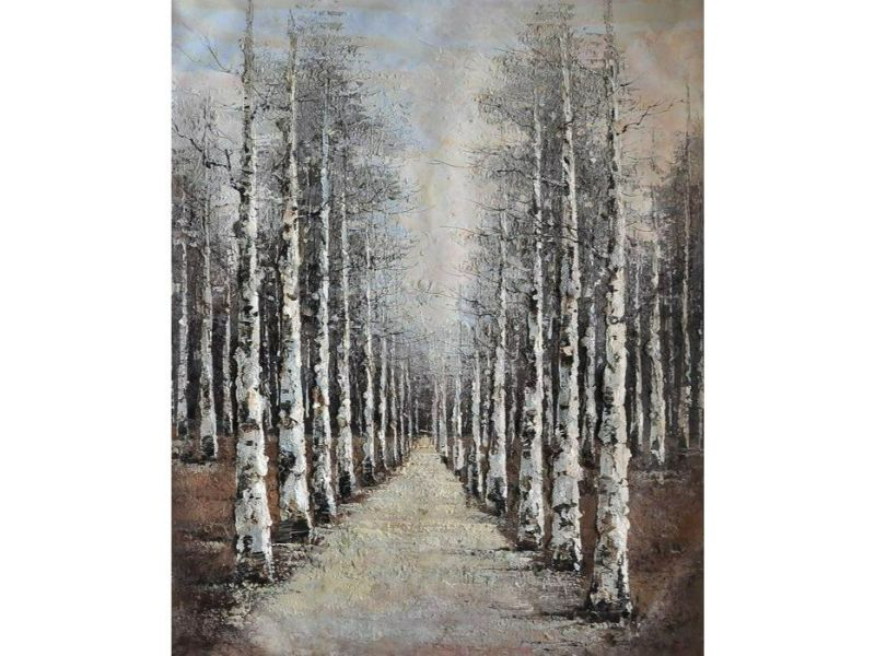 Birch Grey Knife Art Painting - WhatYouNeedSales