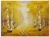 Birch Yellow Knife Art Painting - WhatYouNeedSales