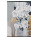 Blanc Fleur, Hand Painted Canvas - WhatYouNeedSales