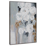 Blanc Fleur, Hand Painted Canvas - WhatYouNeedSales