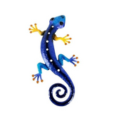 Blue & Red Gecko Metal Wall Art - WhatYouNeedSales