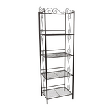 BOOKCASE - 70"H / COPPER METAL ETAGERE - WhatYouNeedSales