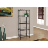 BOOKCASE - 70"H / COPPER METAL ETAGERE - WhatYouNeedSales