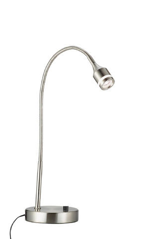 Brushed Steel Metal Led Adjustable Desk Lamp - WhatYouNeedSales