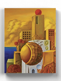 Buildings And Spheres Canvas Wrapped Canvas -Image by Shutterstock - WhatYouNeedSales