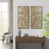 Carved Wall Panel 2 Piece Set - WhatYouNeedSales