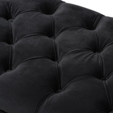 Chandelle Luxe and Contemporary Black Velvet Upholstered Bench - WhatYouNeedSales