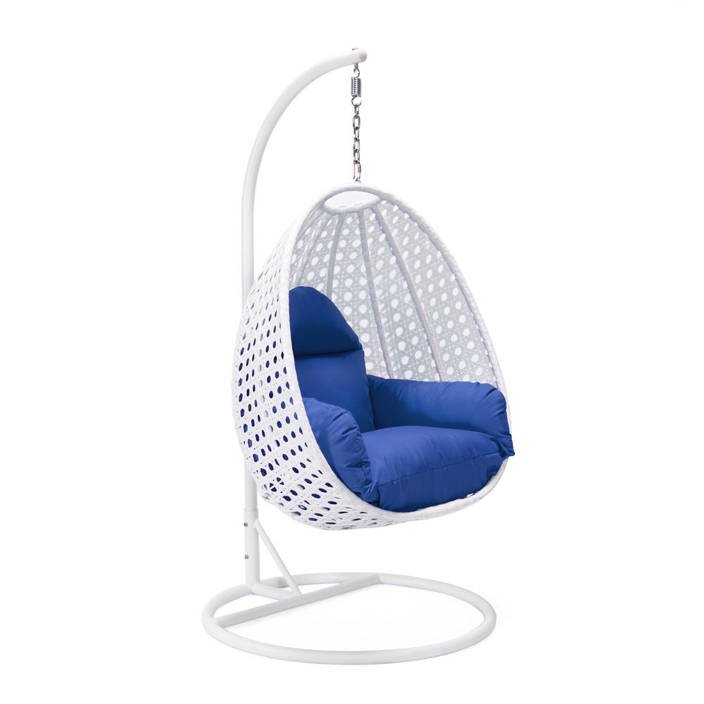 Charcoal Wicker Hanging Egg Swing Chair - Outdoor Patio