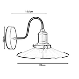 Chrome Wall Light Lampshade Modern Industrial Wall Lamp~1573 - WhatYouNeedSales