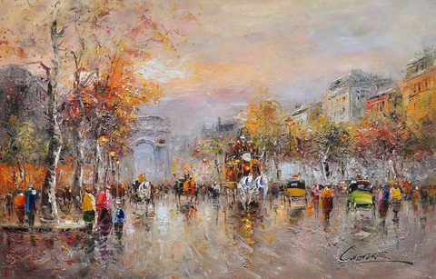 City Knife Art Paris Painting - WhatYouNeedSales