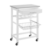 Clarke Blue Kitchen Cart - WhatYouNeedSales