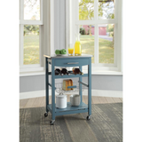 Clarke Blue Kitchen Cart - WhatYouNeedSales