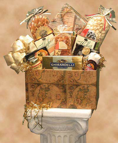 Classic Globe Gift Box - food gift basket - WhatYouNeedSales