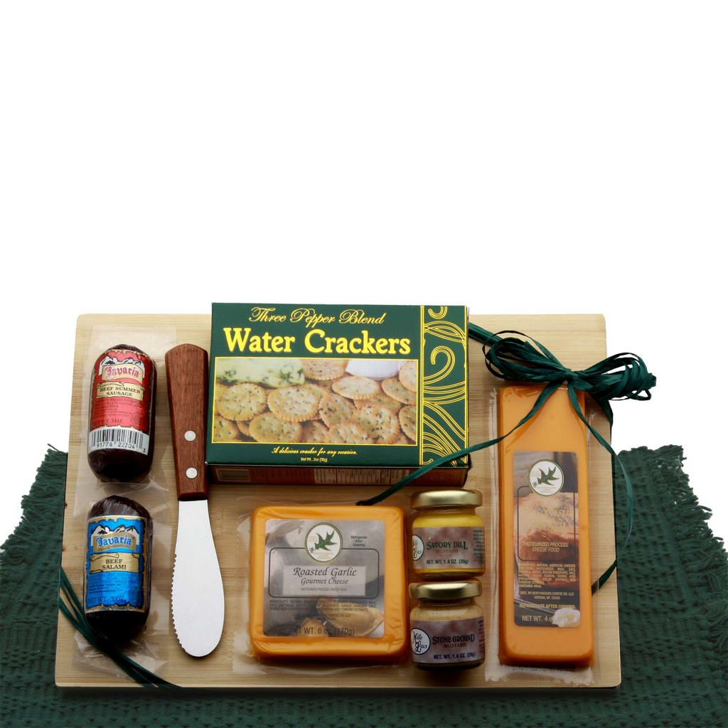 Classic Selections Meat & Cheese Board - Gourmet Gift Basket