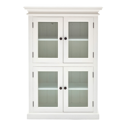 Classic White Two Level Storage Cabinet - WhatYouNeedSales