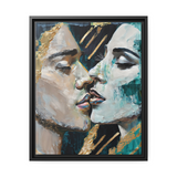 CLOSED EYES AND KISSED Canvas Wall Art - By QueenNoble - WhatYouNeedSales