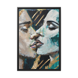 CLOSED EYES AND KISSED Canvas Wall Art - By QueenNoble - WhatYouNeedSales