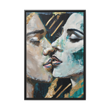 CLOSED EYES AND KISSED Canvas Wall Art - By QueenNoble - WhatYouNeedSales