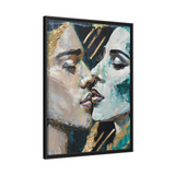 CLOSED EYES AND KISSED Canvas Wall Art - By QueenNoble - WhatYouNeedSales