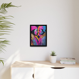 COLORFUL LOVE COUPLE PORTRAIT Canvas Wall Art - By QueenNoble - WhatYouNeedSales