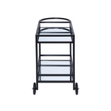 Colson Black Finish  Serving Cart - WhatYouNeedSales