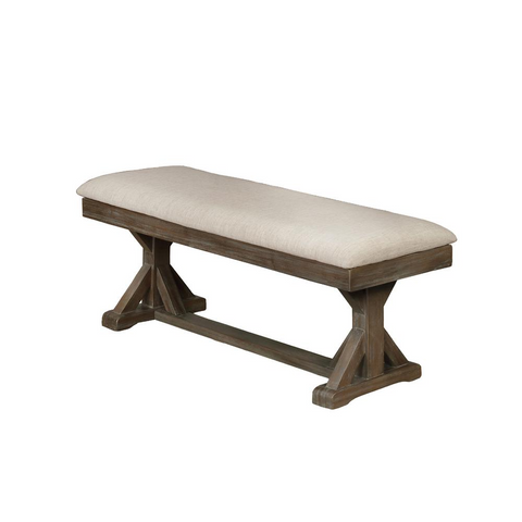 Upholstered Bench, Beige - WhatYouNeedSales