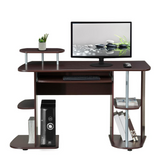 Workstation Desk With Storage. Color: Chocolate - WhatYouNeedSales