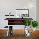 Workstation Desk With Storage. Color: Chocolate - WhatYouNeedSales