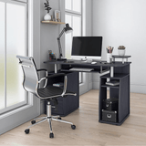 Workstation Desk With Storage. Color: Espresso - WhatYouNeedSales