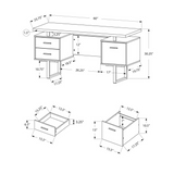 Light Reclaimed Wood and Black Metal Computer Desk - Ember Workspace - WhatYouNeedSales