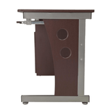 Chocolate-Toned Computer Desk with Ample Storage - Ember Workspace - WhatYouNeedSales