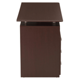 Chocolate-Toned Computer Desk with Ample Storage - Ember Workspace - WhatYouNeedSales