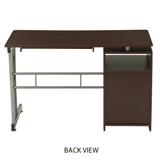 Chocolate-Toned Computer Desk with Ample Storage - Ember Workspace - WhatYouNeedSales