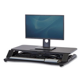 Corsivo Sit-Stand Workstation, 31.5" x 24.25" x 16", Black - WhatYouNeedSales