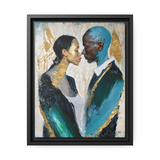 COUPLE ABOUT TO KISS Canvas Wall Art - By QueenNoble - WhatYouNeedSales