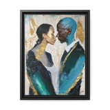 COUPLE ABOUT TO KISS Canvas Wall Art - By QueenNoble - WhatYouNeedSales