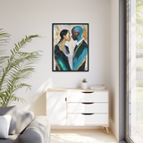 COUPLE ABOUT TO KISS Canvas Wall Art - By QueenNoble - WhatYouNeedSales