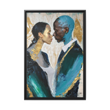 COUPLE ABOUT TO KISS Canvas Wall Art - By QueenNoble - WhatYouNeedSales