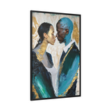 COUPLE ABOUT TO KISS Canvas Wall Art - By QueenNoble - WhatYouNeedSales