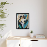 COUPLE ABOUT TO KISS Canvas Wall Art - By QueenNoble - WhatYouNeedSales