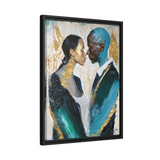 COUPLE ABOUT TO KISS Canvas Wall Art - By QueenNoble - WhatYouNeedSales