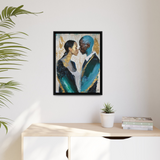 COUPLE ABOUT TO KISS Canvas Wall Art - By QueenNoble - WhatYouNeedSales