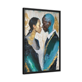 COUPLE ABOUT TO KISS Canvas Wall Art - By QueenNoble - WhatYouNeedSales