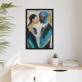 COUPLE ABOUT TO KISS Canvas Wall Art - By QueenNoble - WhatYouNeedSales