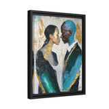 COUPLE ABOUT TO KISS Canvas Wall Art - By QueenNoble - WhatYouNeedSales