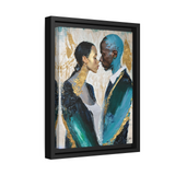 COUPLE ABOUT TO KISS Canvas Wall Art - By QueenNoble - WhatYouNeedSales