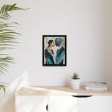 COUPLE ABOUT TO KISS Canvas Wall Art - By QueenNoble - WhatYouNeedSales