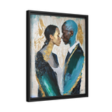 COUPLE ABOUT TO KISS Canvas Wall Art - By QueenNoble - WhatYouNeedSales