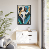 COUPLE ABOUT TO KISS Canvas Wall Art - By QueenNoble - WhatYouNeedSales